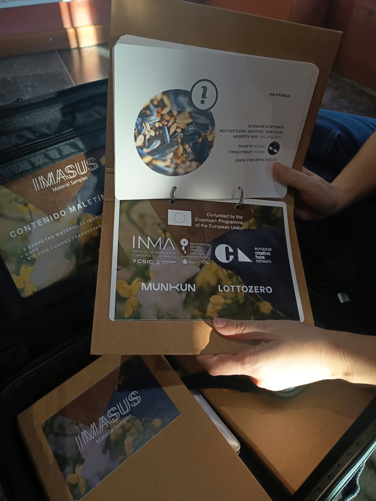 The IMASUS outreach kit with material catalogues