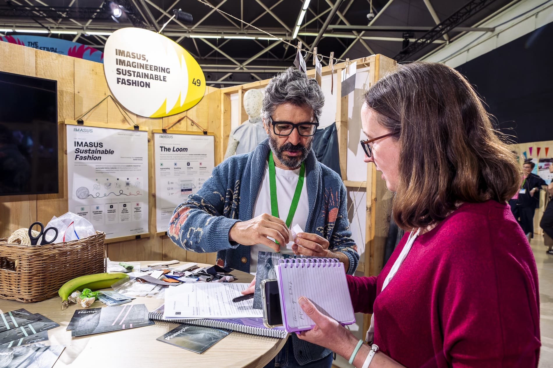 The IMASUS stand at the New European Bauhaus Festival fair